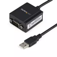 StarTech USB to Serial Adapter - 1 port - USB Powered - FTDI USB UART Chip - DB9 (9-pin) - USB to RS232 Adapter (ICUSB2321F) - seriell adapter - USB - RS-232