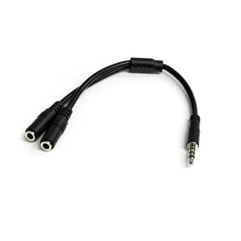 STARTECH Headphone and microphone headset adapter 3.5mm M/F (MUYHSMFF)