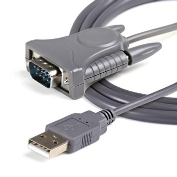 StarTech USB to RS232 DB9/DB25 Serial Adapter Cable - M/M - Seriell adapter - USB 2.0 - grå (ICUSB232DB25)