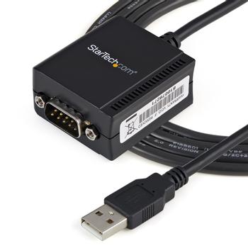 STARTECH 1 Port FTDI USB to Serial RS232 Adapter Cable with COM Retention (ICUSB2321F)