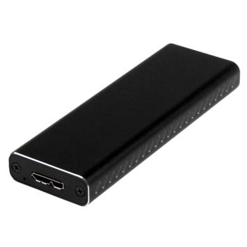 StarTech M.2 SSD Aluminum Enclosure to USB 3.0 (5Gbps) with UASP - M.2 NGFF SATA with B Key & B+M Key - External M.2 Portable Enclosure (SM2NGFFMBU33) - Drevkabinett - M.2 - SATA 6Gb/s - 6 Gbit - USB 3.0 - sva (SM2NGFFMBU33)