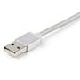 STARTECH "USB Multi-Charger Cable - Lightning,  USB-C, Micro-B - Braided - 1 m" (LTCUB1MGR)