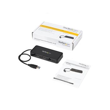 STARTECH USB to Dual DisplayPort Mini Docking Station - Dual 4K 60Hz - GbE - USB 3.0 (USBA2DPGB)