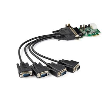 STARTECH 4 PORT PCIE RS232 SERIAL CARD . CTLR (PEX4S953LP)