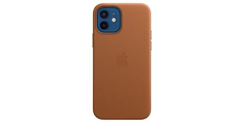APPLE Skinndeksel 12/12 Pro, Lærbrun Deksel til iPhone 12/12 Pro m/MagSafe (MHKF3ZM/A)