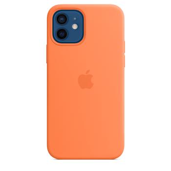 APPLE Baksidesskydd för mobiltelefon - med MagSafe - silikon - kumquat - för iPhone 12, 12 Pro (MHKY3ZM/A)