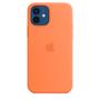 APPLE Baksidesskydd för mobiltelefon - med MagSafe - silikon - kumquat - för iPhone 12, 12 Pro