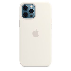 APPLE iPhone 12 Pro Max Silicone Case with MagSafe - White (MHLE3ZM/A)