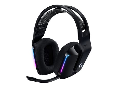 LOGITECH G G733 LIGHTSPEED Wireless RGB Gaming Headset Headset full size 2.4 GHz wireless black (981-000864)