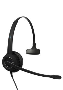 PLUSONIC USB Headset 10.1P, monaural, compatible to Teams and Skype (6337-10.1P)