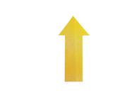 gulvmarkering 20x10 cm Pk/10 stk Pil signalgul