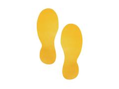 DURABLE Gulvmarkering Durable Fod Gul pk/5 sæt