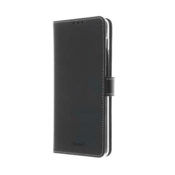 INSMAT Flip Case - Vikbart fodral för mobiltelefon - genuint läder - svart - för Samsung Galaxy A21s (650-2857)