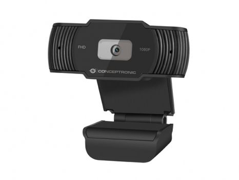 CONCEPTRONIC Webcam AMDIS 1080P Full HD Webcam+Microphone sw (AMDIS04B)