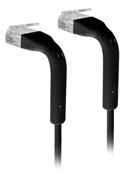 Ubiquiti UniFi Cat6 patchkabel - 30cm - svart - ultratynn og fleksibel (U-Cable-Patch-0.3M-RJ45-BK)