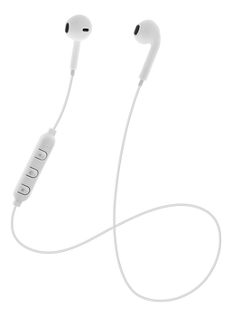 STREETZ Semi-in-ear Bluetooth Headphones - White (HL-BT300)