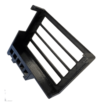 WINTHER ER-X router DIN mount 3D printed black plastic (100807-ERX-BLACK)