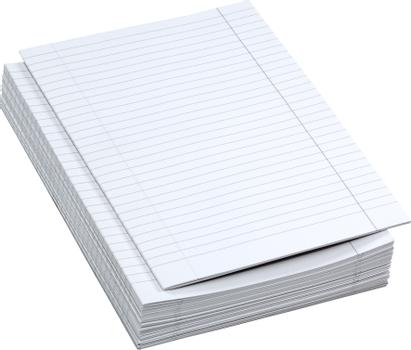 BANTEX A4 eksamenspapir linjeret hvid (400027173)