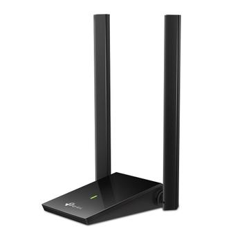 TP-LINK AC1300 High Gain Dual Band Wi-Fi USB Adapter SPEED: 867 Mbps at 5 GHz + 400 Mbps at 2.4 GHz SPEC: 2x High Gain External Antennas USB 3.0 Extension Cable FEATURE: MU-MIMO IN (ARCHER T4U PLUS)