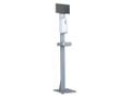 MULTIBRACKETS M Automatic Hand Sanitizer Floorstand | Fast 1520mm | VESA 50x50-100x100 | Vit (7350073739646)