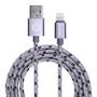 GARBOT Grab&Go 1m Braided Lightning Cable Silver