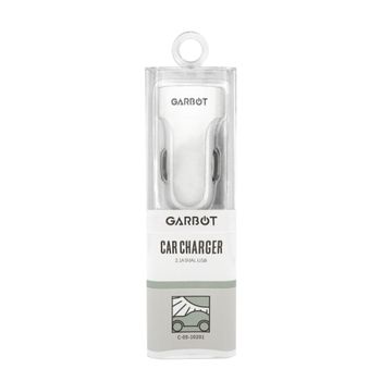 GARBOT Grab&Go Dual USB Car Charger 10W White (C-05-10201)
