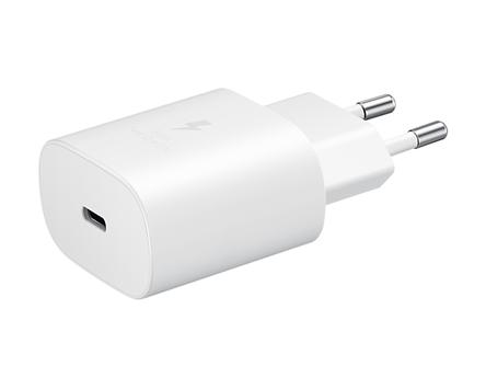 Samsung 25 watt reiseadapter - USB-C uten kabel, USB PD 3.0 PPS (EP-TA800NWEGEU)