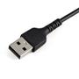 STARTECH 15CM USB TO LIGHTNING CABLE APPLE MFI CERTIFIED - BLACK CABL (RUSBLTMM15CMB)