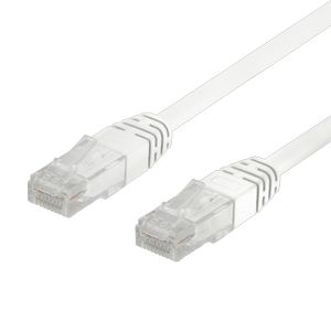 DELTACO U / UTP Cat6 patch cable, LSZH, 1m, white, 50-pack (TP-61V-50P)