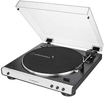 Audio-Technica AT-LP60XBT Platespiller (hvit) Helautomatisk trådløs stereoplatspiller med reimdrift