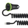 BELKIN 3.4 AMP USB CAR CHARGER USB PASS THROUGH MFI APPROVED CHAR