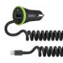 BELKIN 3.4 AMP USB CAR CHARGER USB PASS THROUGH MFI APPROVED CONS