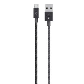 BELKIN Premium MIXIT Metallic Micro-USB to USB Cable - Black (F2CU021BT04-BLK)