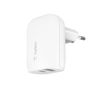 BELKIN 30W PD Dual Standalone Home Charger (F7U097VFWHT)