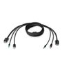 BELKIN DISPLAY PORT/USB/AUDIO 6 FT KVM COMBO CABLE 3 YR WTY - TAA COMPLIANT IN
