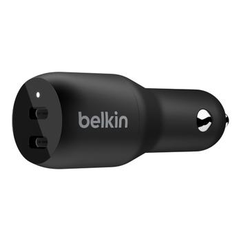 BELKIN Dual USB-C Car Charger 36W / CCB002btBK (CCB002btBK)