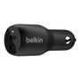 BELKIN Dual USB-C Car Charger 36W /CCB002btBK