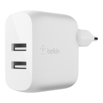 BELKIN Dual USB-A Wall Charger 24W / WCB002vfWH (WCB002vfWH)
