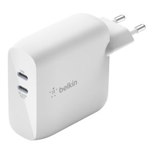 BELKIN Dual USB-C GaN Wall Charger 63W White / WCH003vfWH (WCH003vfWH)