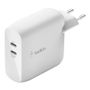 BELKIN Dual USB-C GaN Wall Charger 63W White /WCH003vfWH