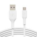 BELKIN BOOST CHARGE - USB-kabel - mikro-USB typ B (hane) till USB (hane) - 1 m - vit