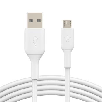 BELKIN BOOST CHARGE - USB-kabel - mikro-USB typ B (hane) till USB (hane) - 1 m - vit (CAB005bt1MWH)