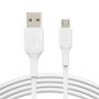 BELKIN USB-kabel USB-A Mannelijk USB Micro-B Mannelijk 1 m Wit