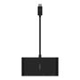 BELKIN USB-C to Gigabit-Ethern. HDMI/ VGA/ USB-A-Adapter,  black (AVC005BTBK)