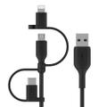 BELKIN BOOST CHARGE CABLE UNIVERSAL PVC 1M BLACK CABL