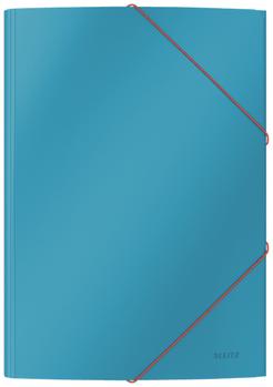 LEITZ 3-klap elastikmappe Cosy karton A4 blå (30020061*10)