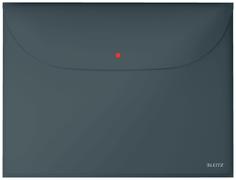 LEITZ Cosy sikkerheds dokumentmappe med 2 lommer, A4, fløjlsgrå