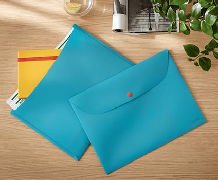 LEITZ Sekretessficka Cosy A4 PP Grå, 3st (47090089*12)