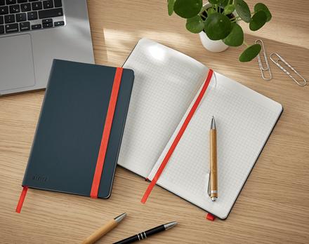 LEITZ Anteckningsbok Cosy HC M, ruta Grå (44540089*5)