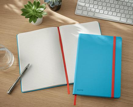 LEITZ Anteckningsbok Cosy HC L, lin. Blå (44830061*5)